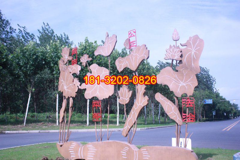 社會主義核心價值觀雕塑，玻璃鋼公園景觀雕塑 (2)