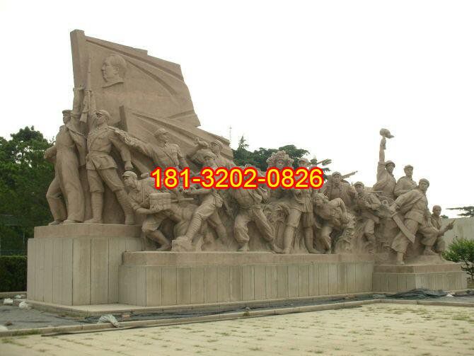 公園廣場(chǎng)黨建人物石雕的作用