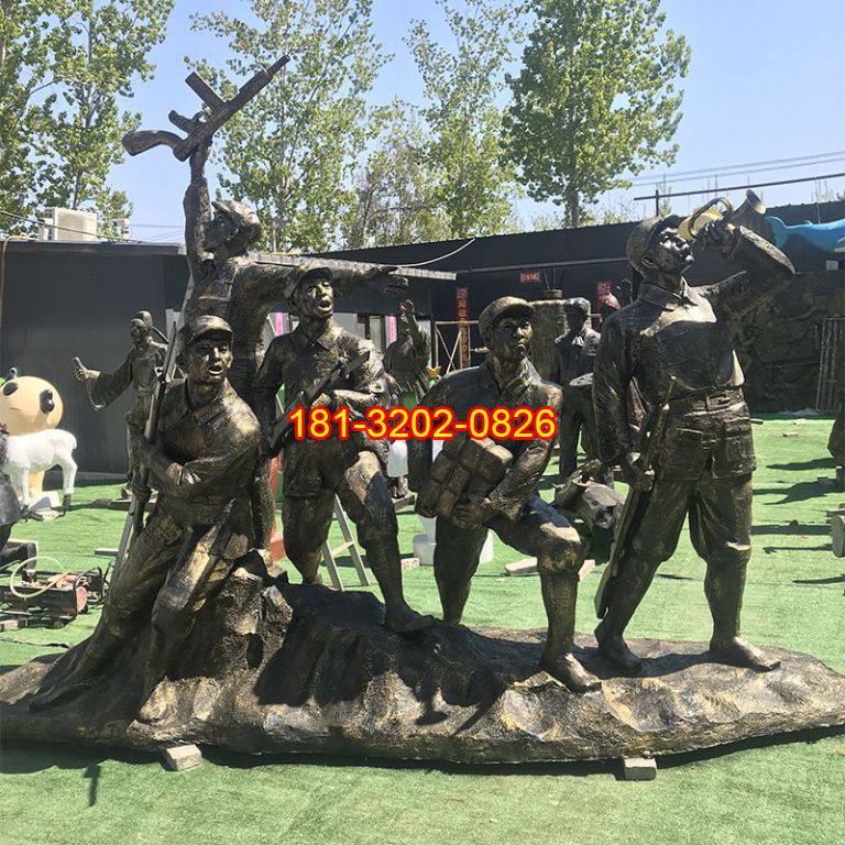 革命軍人銅雕 (5)